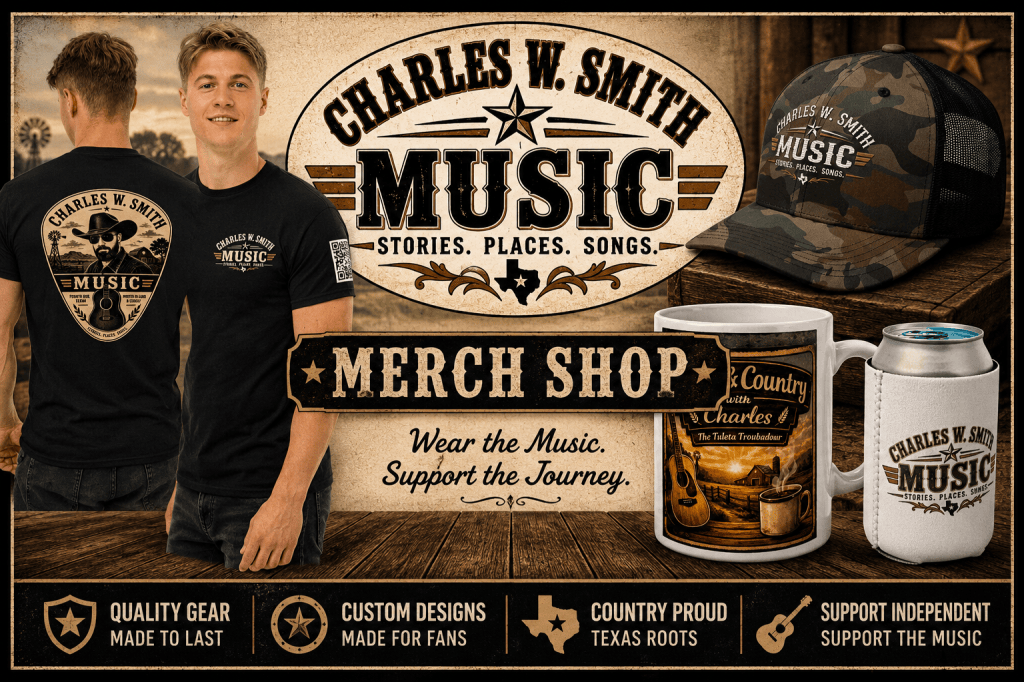The Charles W. Smith Music Merch Shop Is&nbsp;Open!