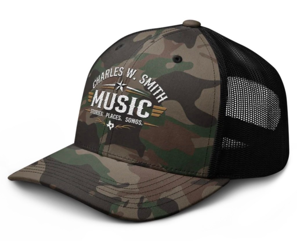 Charles W. Smith Music Embroidered Camouflage trucker hat
